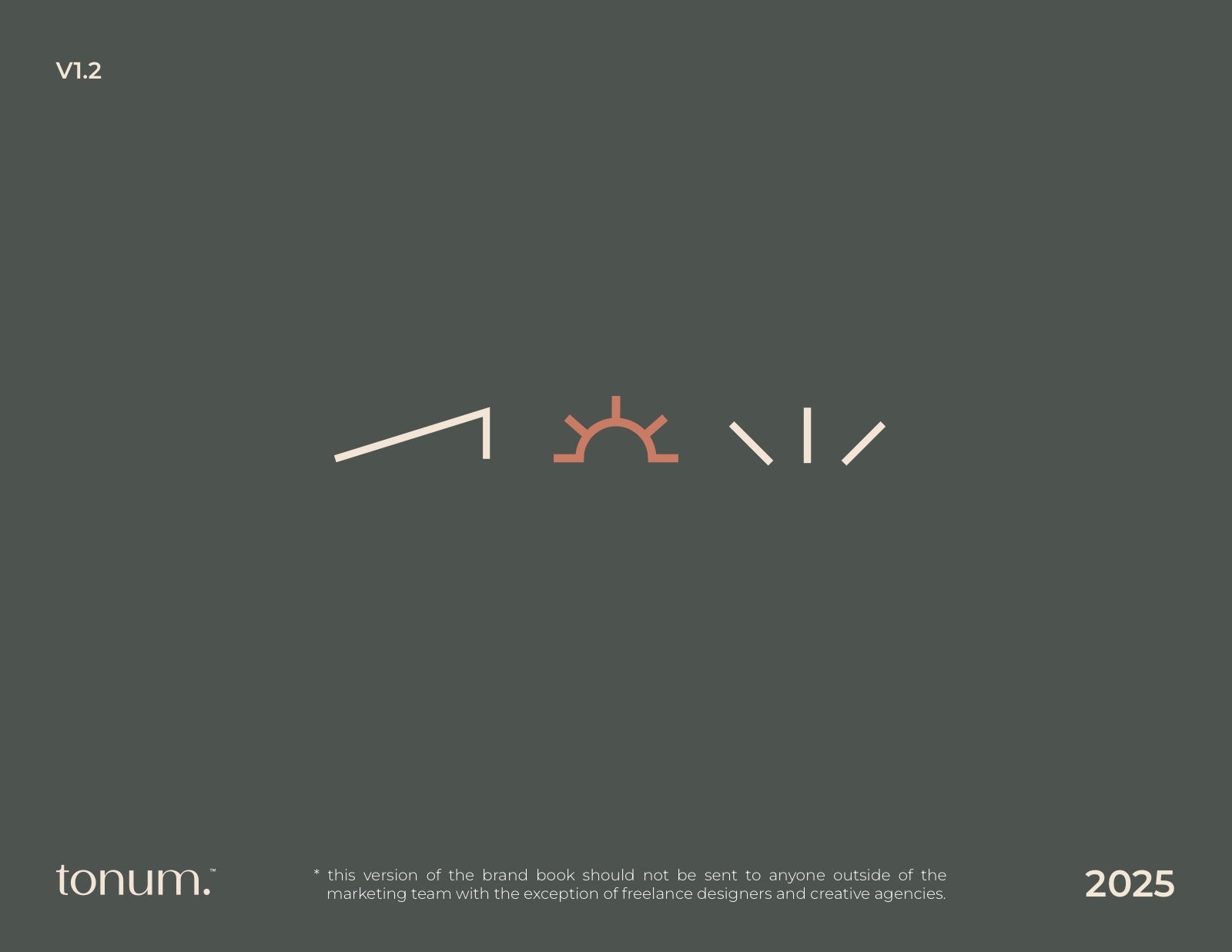 Tonum brand book cover